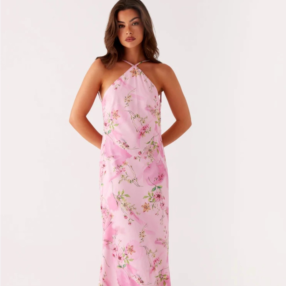 Peppermayo Pink Floral Maxi Dress
